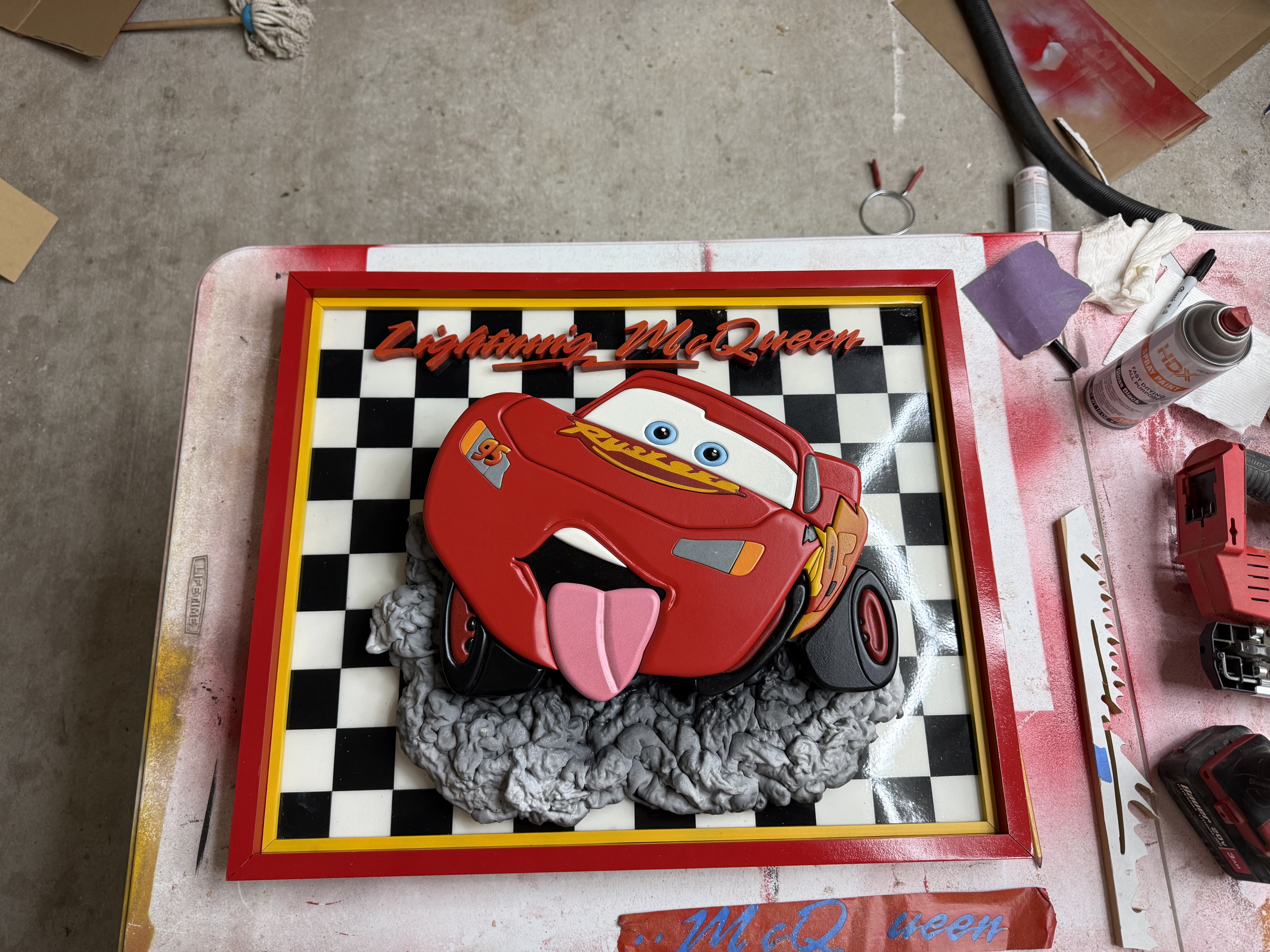 Lightning McQueen Wall Art